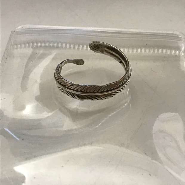 실버 925 깃털 페더링 오픈링