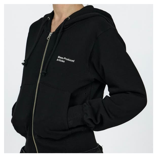 플라스틱 프로덕트
MPa HOOD ZIP UP BLACK 후드집업 블랙