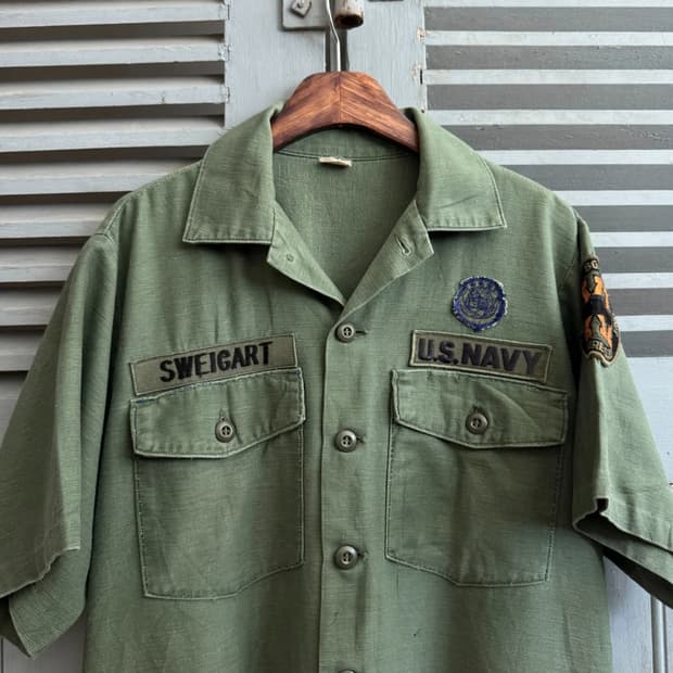 [M]70's U.S NAVY OG-507 밀리터리 셔츠