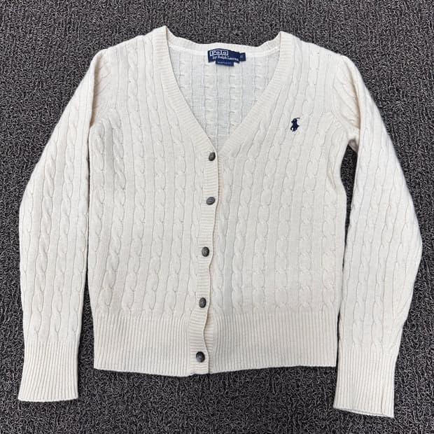 POLO 폴로 랄프로렌 여성 가디건 아이보리 S