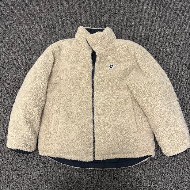 NEPA 네파 뽀글이 털 양면 덕다운 패딩 점퍼 자켓 90사이즈