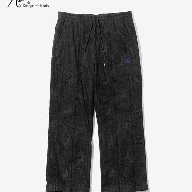 [M] 니들스 x 사스콰치패브릭스 블랙 레이스 트랙팬츠 블랙