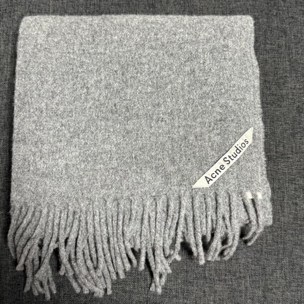 아크네스튜디오 울 머플러 그레이