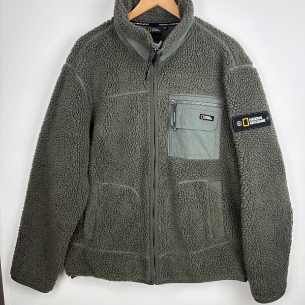 내셔널지오그래픽 뽀글이 플리스 자켓 (기모)