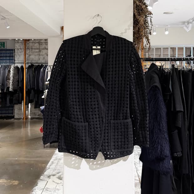 이자벨 마랑 블랙 스퀘어 컷아웃 블레이저 자켓