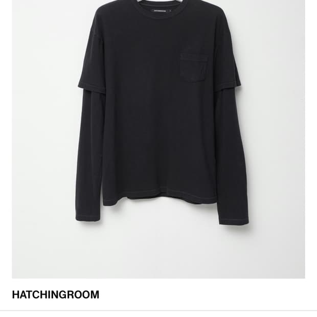 해칭룸 split tee over dyed
