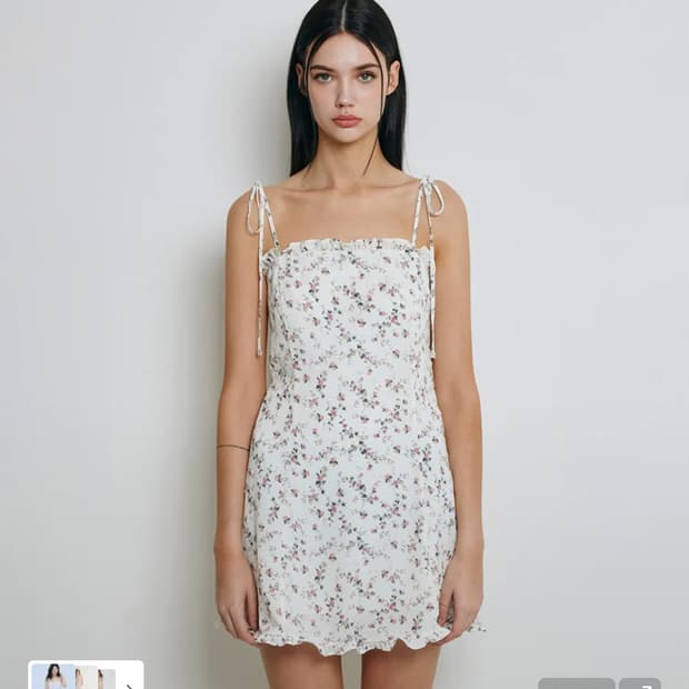 낫유어로즈 프릴 미니 드레스 원피스 