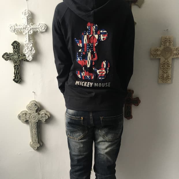 Disney mickey hood zip up