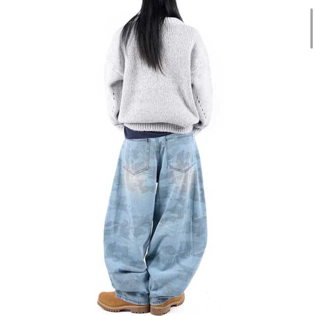 릿킴 CAMO BRUSH JEANS