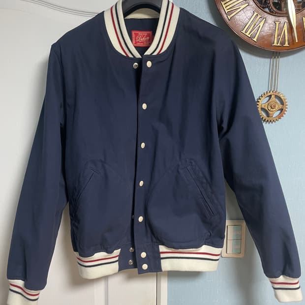 데헨 1920 코튼 네이비 바시티 스타디움 자켓