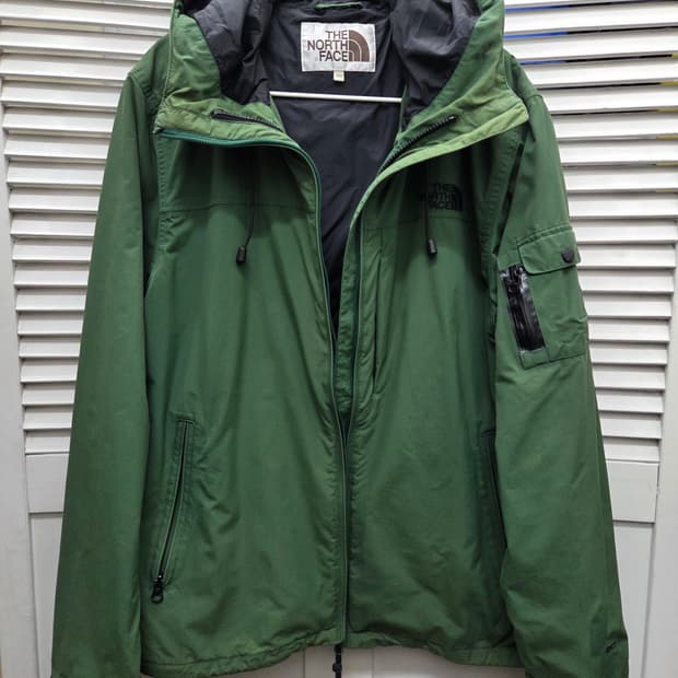 노스페이스 화이트라벨 딥그린 하이벤트 바람막이 자켓