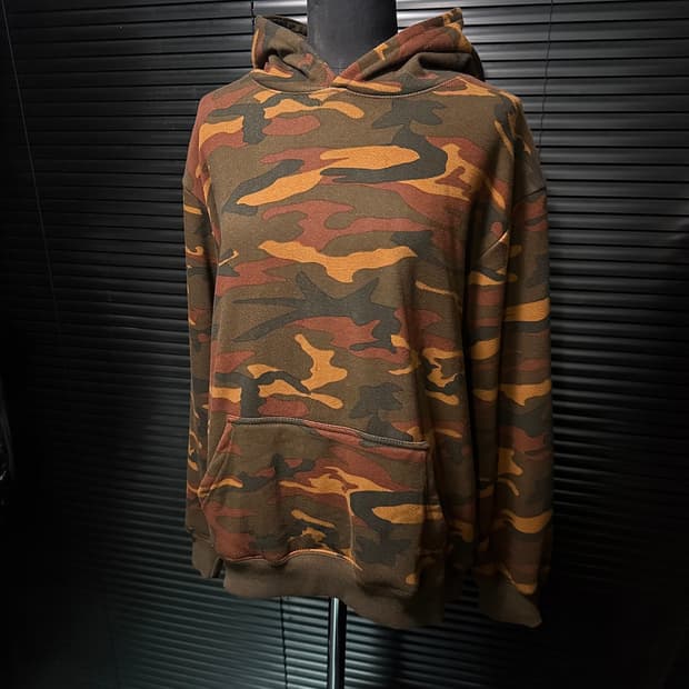 HeyBig 카모 스웻 후드 후디 밀리터리 워크 군인 털 L 100 아메