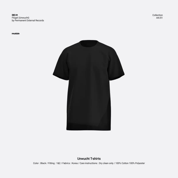 Mudule Unwucht T-shirts 1사이즈