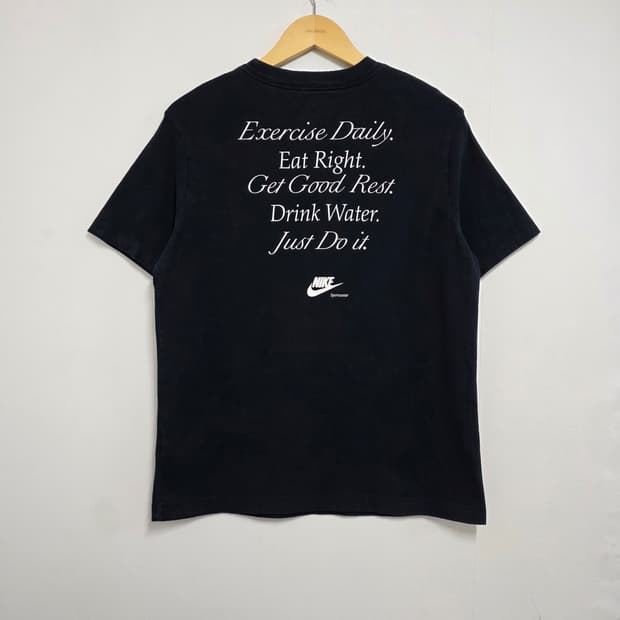 S 90-95 나이키 nsw 백프린팅 반팔티셔츠 블랙