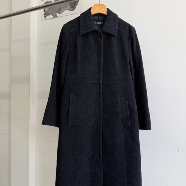 빈티지 CLICHY (Made in Japan) 울 코트 