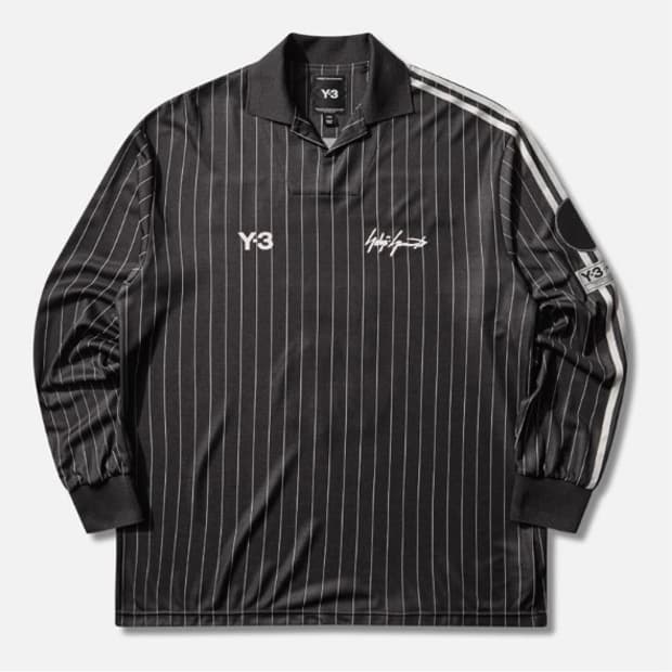 Y-3 x 지네딘 지단 사커 롱 슬리브 져지 블랙