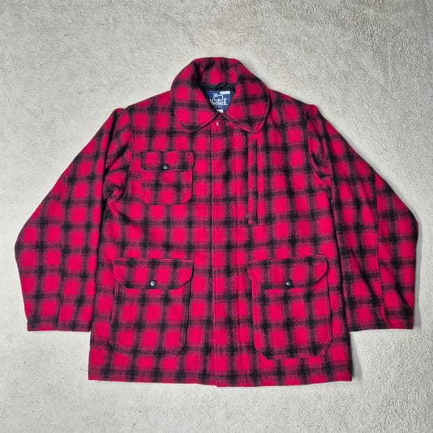 울리치 버팔로체크 헌팅코트
