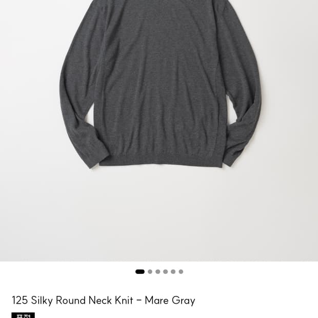 mylibrary 125 Silky Round Neck Knit