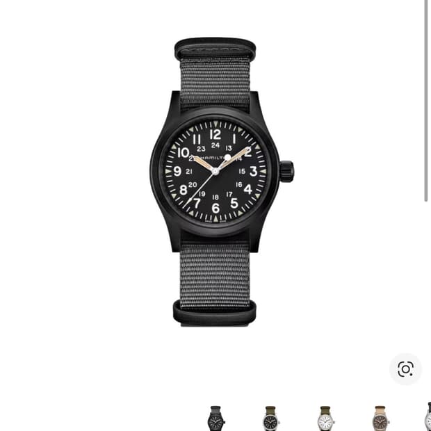 해밀턴 카키필드 38mm