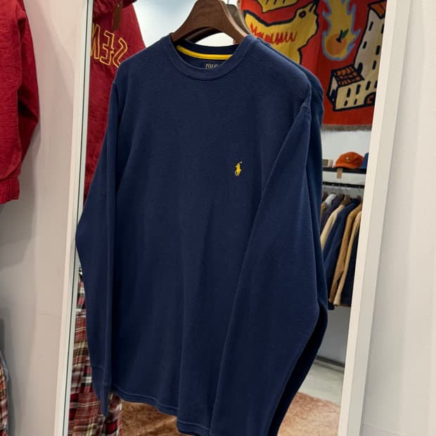 Polo ralph lauren 폴로 랄프로렌 와플 니트 스웻 (navy