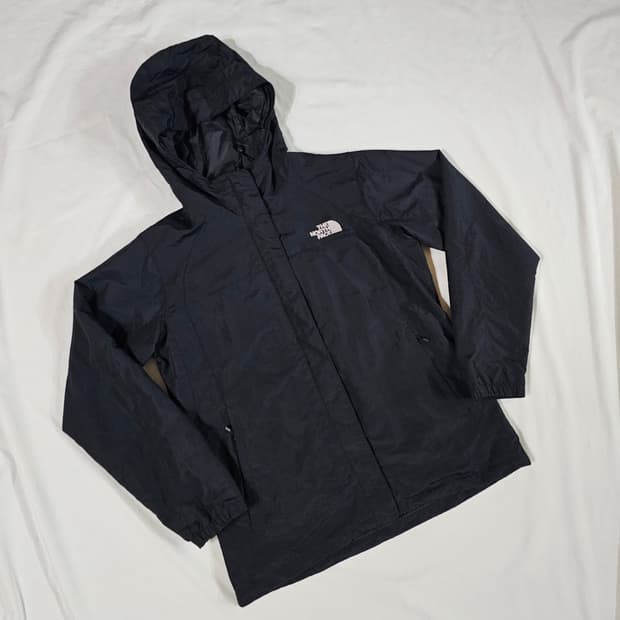 [90] 노스페이스 블랙 바람막이 후드 자켓