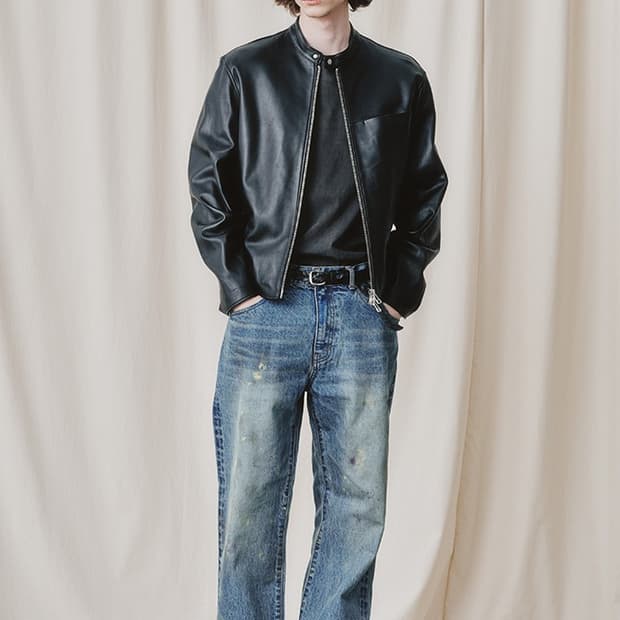 아트이프액츠 Lambskin Raceway Jacket_ Black