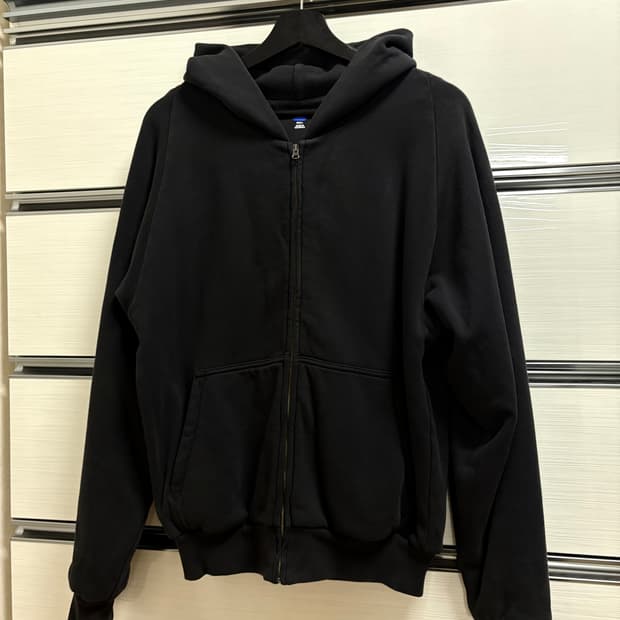 칸예 이지갭 후드집업 블랙 S