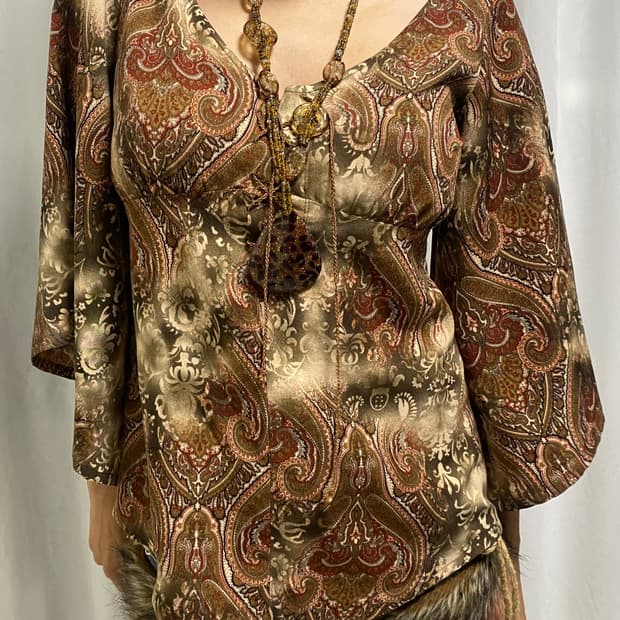 파우닝 빈티지 오리엔탈 페어리 블라우스