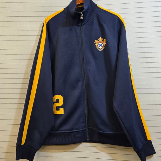 폴로 네이비/옐로우 트랙 자켓