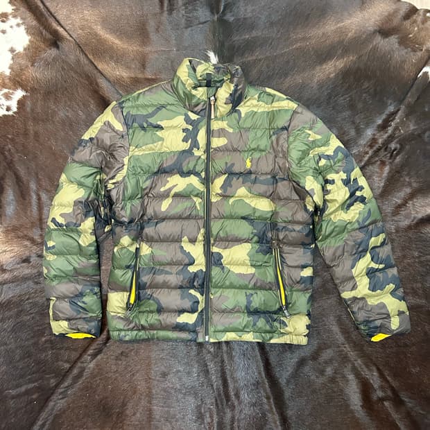 랄프로렌 폴로 카모플라쥬 경량 패커블 자켓 M