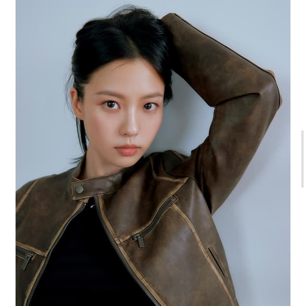 oioi 빈티지레더 바이커자켓