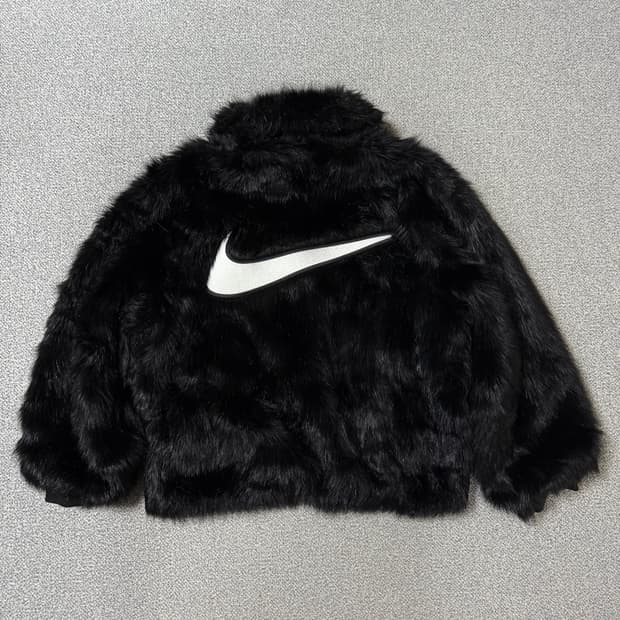 [크림가 118만원] 나이키 x 엠부쉬 리버시블 퍼자켓 L