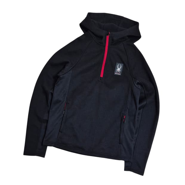 스파이더 트레이닝 반집업 후드티