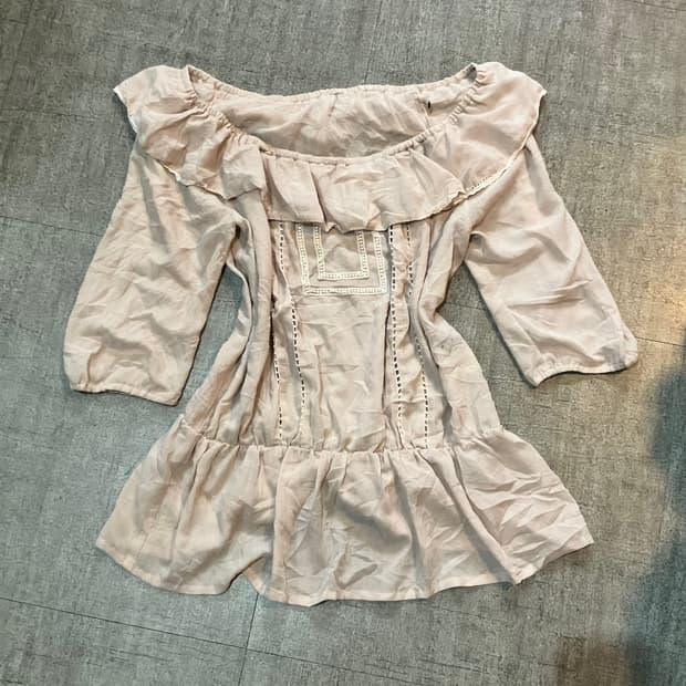 일본빈티지 Pageboy 하구미모리걸 달천깔페어리 보트넥블라우스