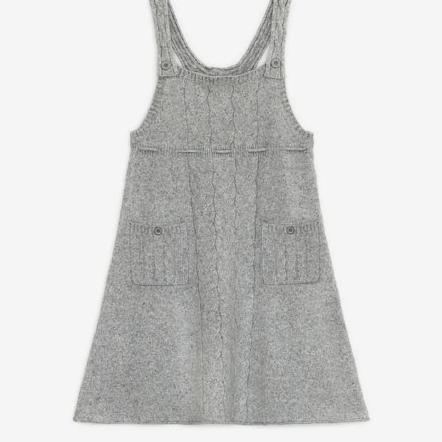 허그유어스킨 니트 원피스 스트랩 니트 드레스