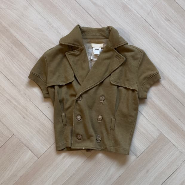 [DIESEL] Short Double-Breasted Sweat Jac