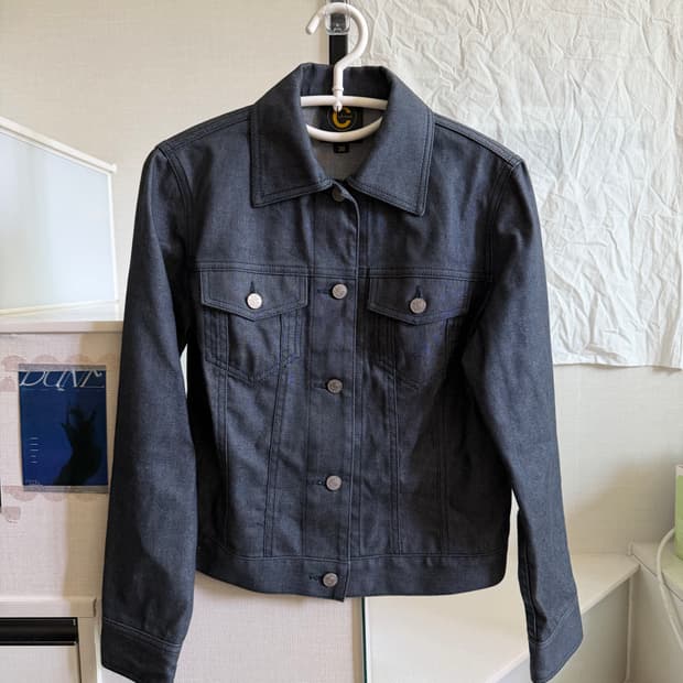 모리) 빈티지 자수 데님자켓