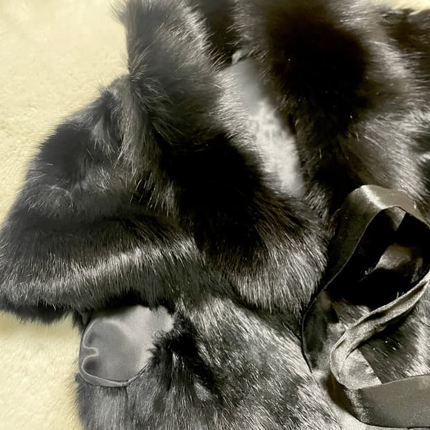 Vintage fake fur vest 