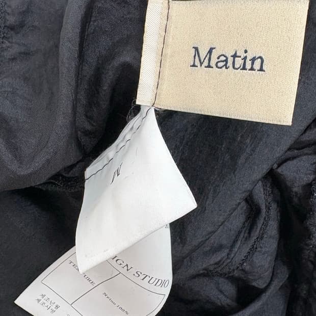 Shirring Nylon Jogger Pants (Black)