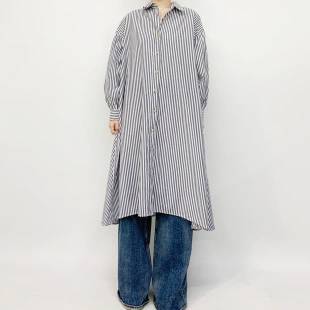 OLIVE DE OLIVE 스트라이프 셔츠 원피스