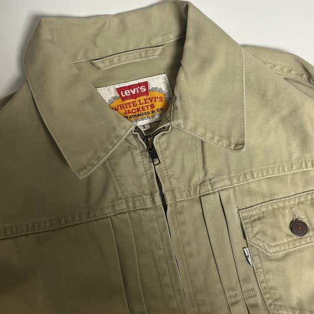 리바이스 화이트택 빈티지 트러커자켓 S