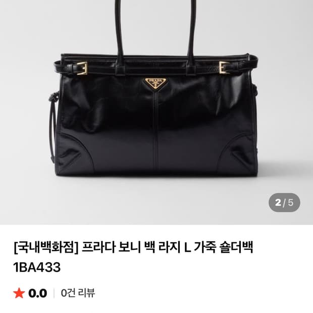 프라다 보니백 라지
