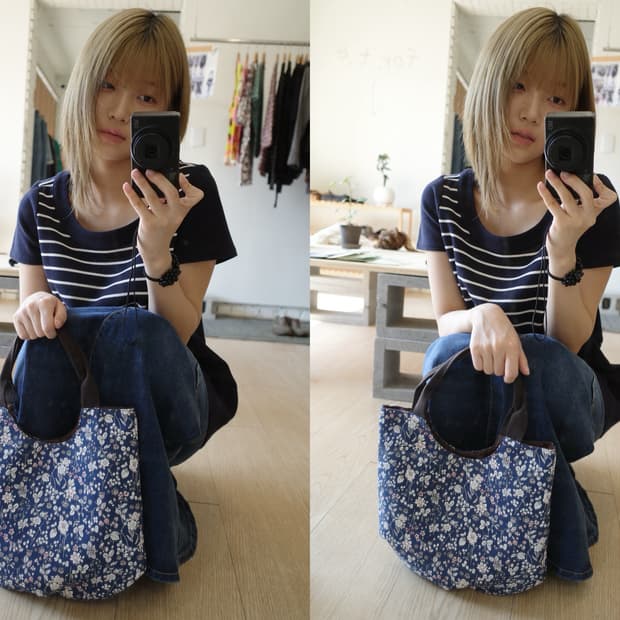 flower tote bag