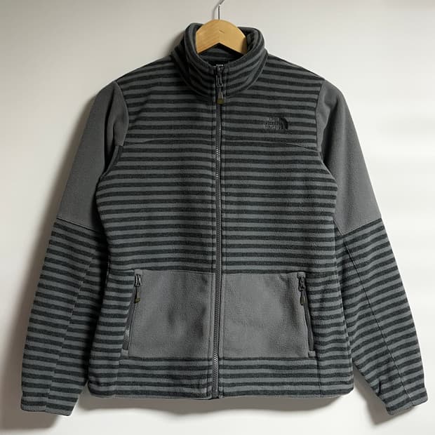 노스페이스 스트라이프 플리스 후리스 자켓 점퍼 85