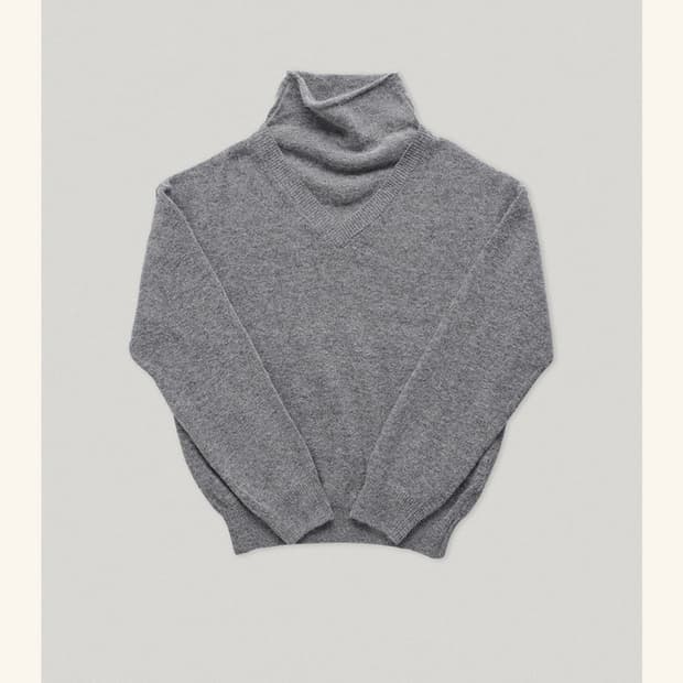스무드무드 Mails Layered Knit gray