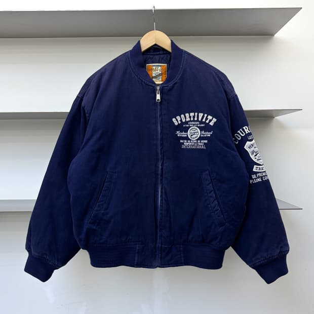 트레이업 90s 스포티바이트 봄버 자켓