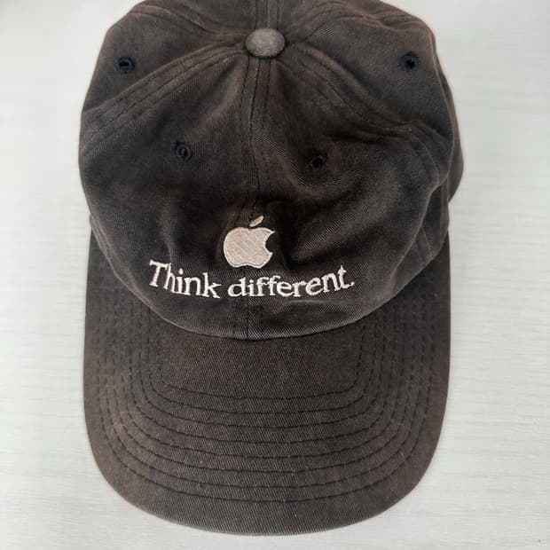 [os] 90s 빈티지 애플 Think different 볼캡 모자