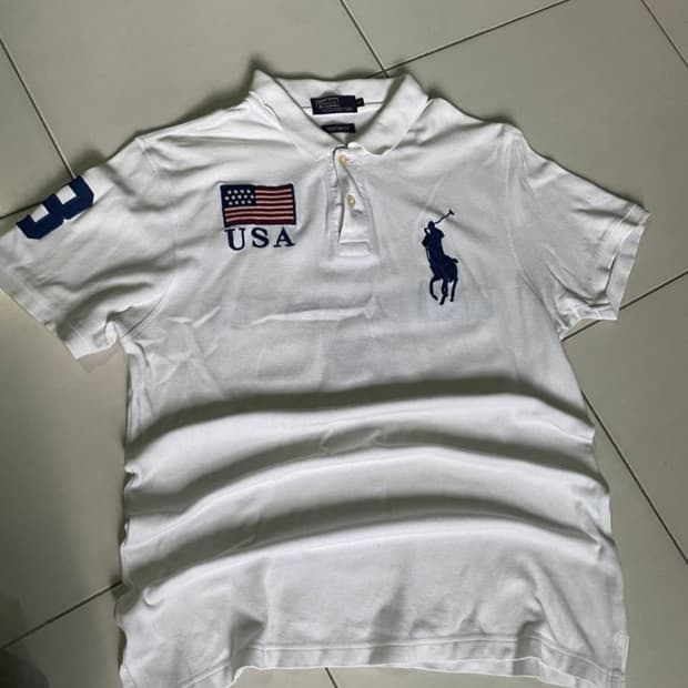 폴로 랄프로렌 빅포니 성조기 카라티