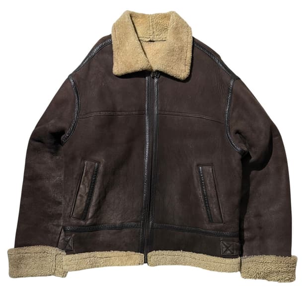 Shane Jeans 램스킨 시어링 무스탕 봄버 자켓