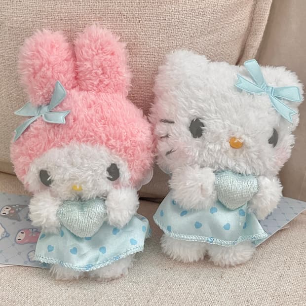 일본 산리오 정품 베이비블루 유메미루 키티 마이멜로디 마멜 키링 마스코트